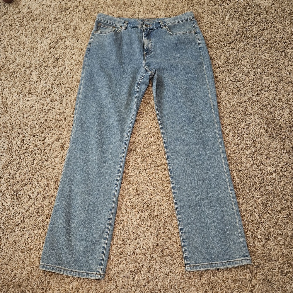 LRL Lauren Jeans Co. Ralph Lauren Women's Jeans Size 14 Stretch Denim Straight